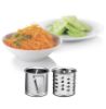  Зображення М'ясорубка Moulinex, 1600Вт, продук.-1.9кг/хв, 3 решітки + для ковбас., 3 терки, насадка для томатів, пластик+мет, чорно-сріб. 